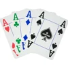 Copag 4 Colour Poker Cards 100 Plastic Bla