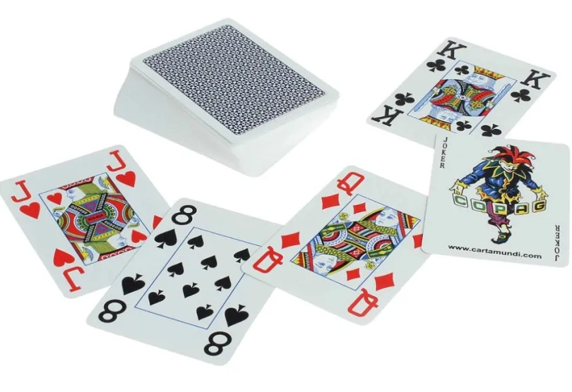 Copag Poker Size - 4 Corner Jumbo Index, 100% Plastic (Blue)