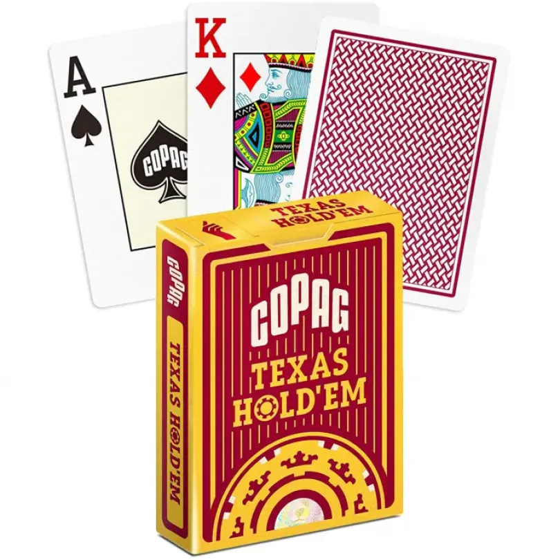 Copag Texas Hold'em poker cards (Red)
