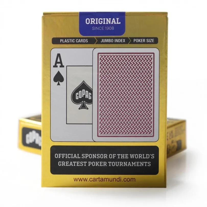 Copag Texas Hold'em poker cards (Red)