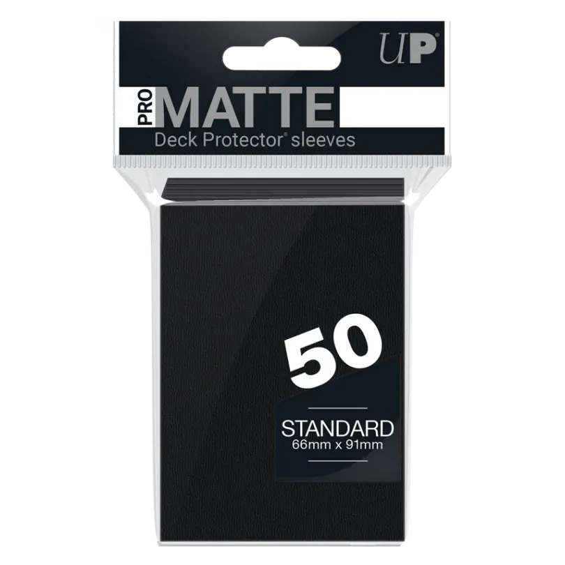 50ct Pro-Matte Black Standard Deck Protectors