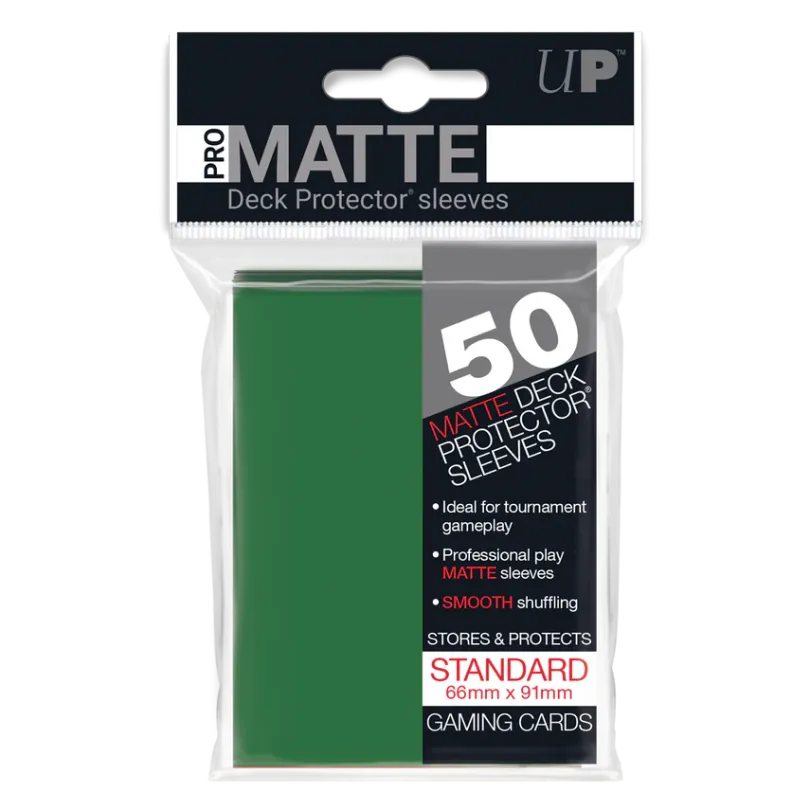 50ct Pro-Matte Green Standard Deck Protectors