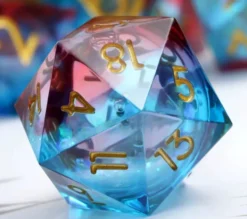 D20 Blue And Red Liquid Core (33mm)