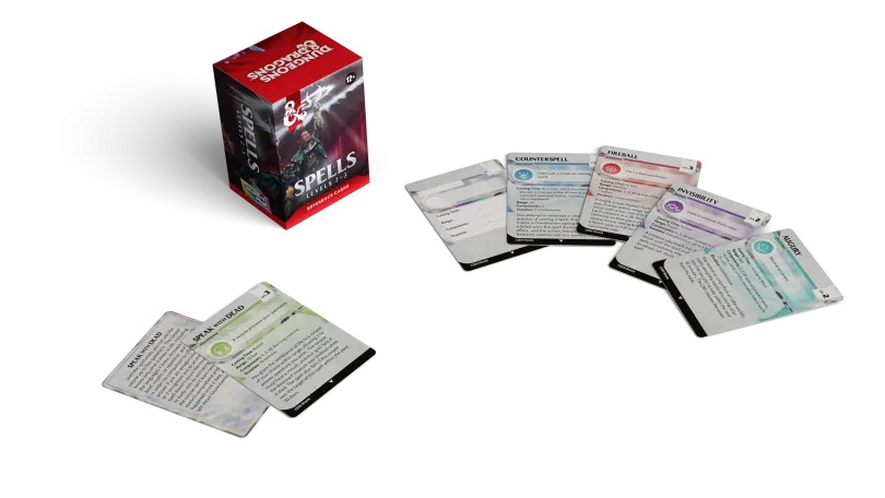 D&D Reference Cards - Spells (Levels 2-3)