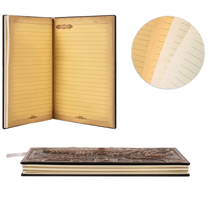 3D FAUX-LEATHER NOTEBOOK | FANTASY/DND DUNGEON MASTER(DM)/PLAYER JOURNAL