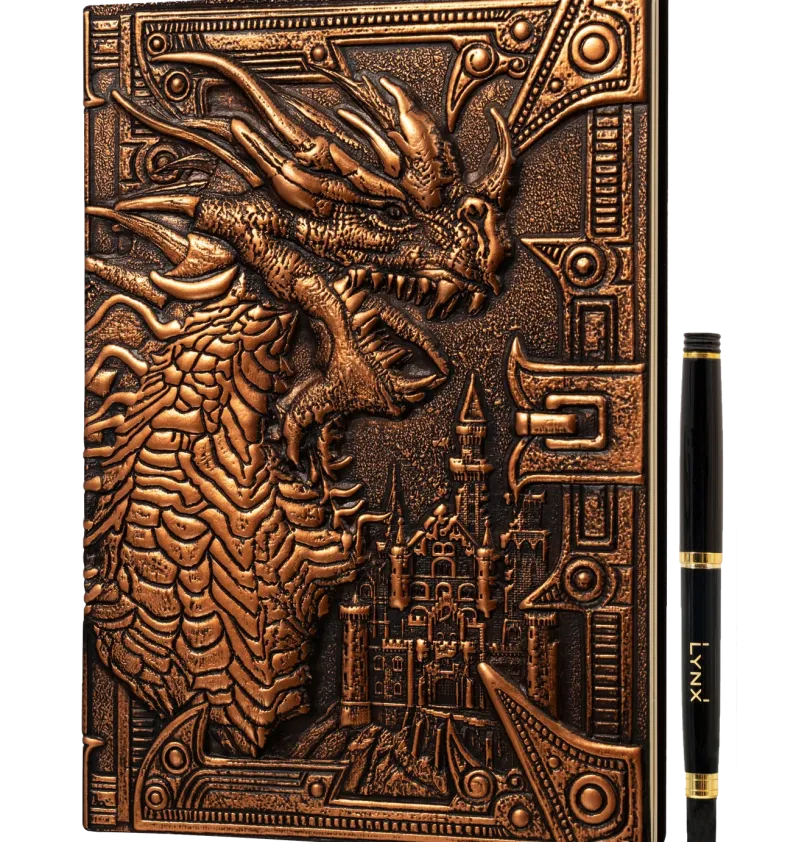 3D FAUX-LEATHER NOTEBOOK | FANTASY/DND DUNGEON MASTER(DM)/PLAYER JOURNAL