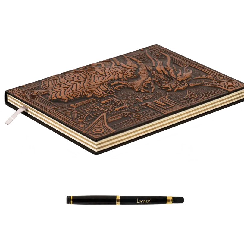 3D FAUX-LEATHER NOTEBOOK | FANTASY/DND DUNGEON MASTER(DM)/PLAYER JOURNAL