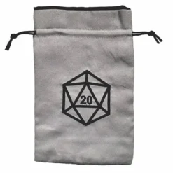 Dice Bag D20 on Gray