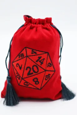 Dice Bag Red D20
