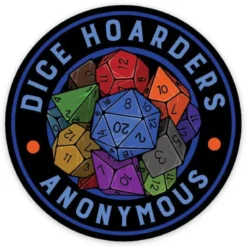 Dice Hoarders Anonymous Sticker