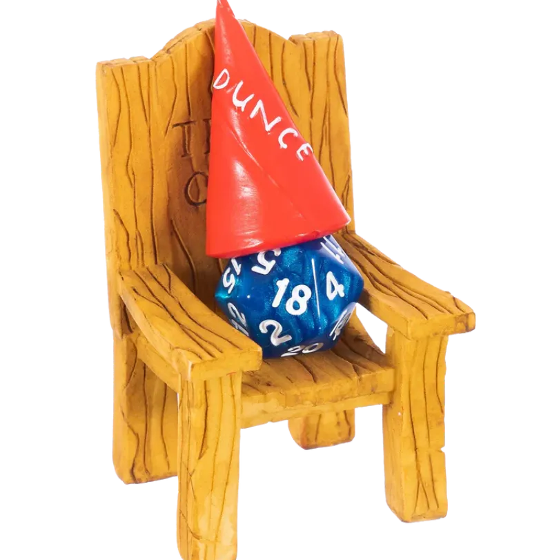 Dice Jail Chair & Dunce Hat
