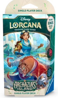 Disney Lorcana Tcg Archazias Island Starter Deck Belle Beast Disney Lorcana
