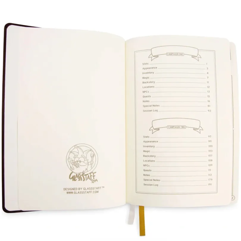 DnD 5e Player Journal Black
