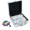 Domino double 12 Mexican Train aluminum case