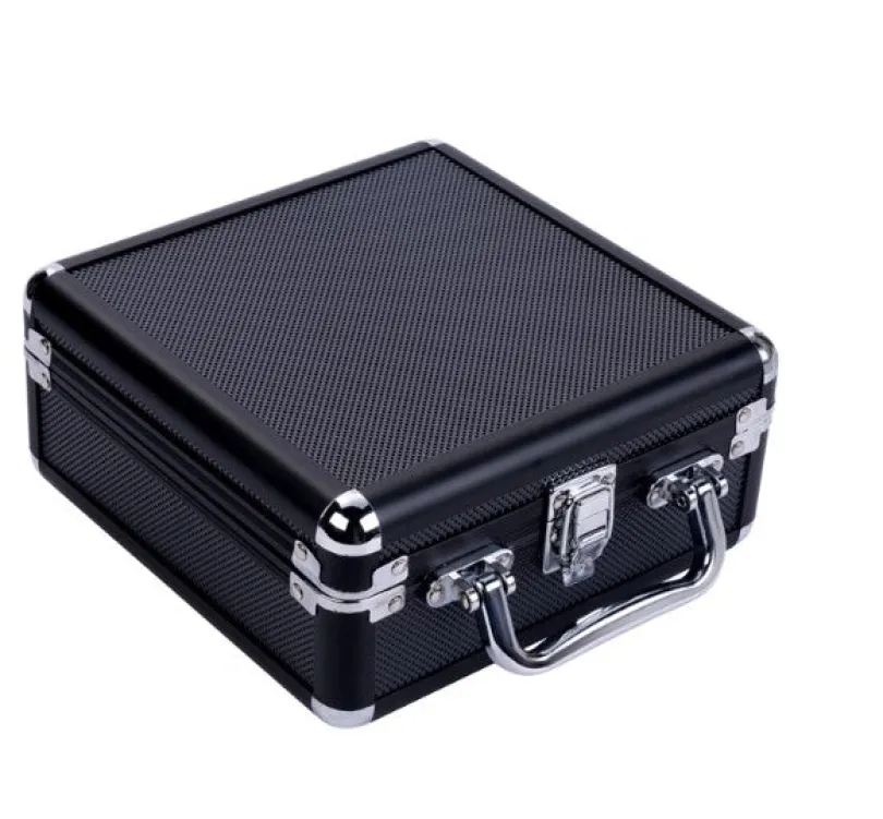 Domino Double 12 Mexican Train Black Aluminum Case