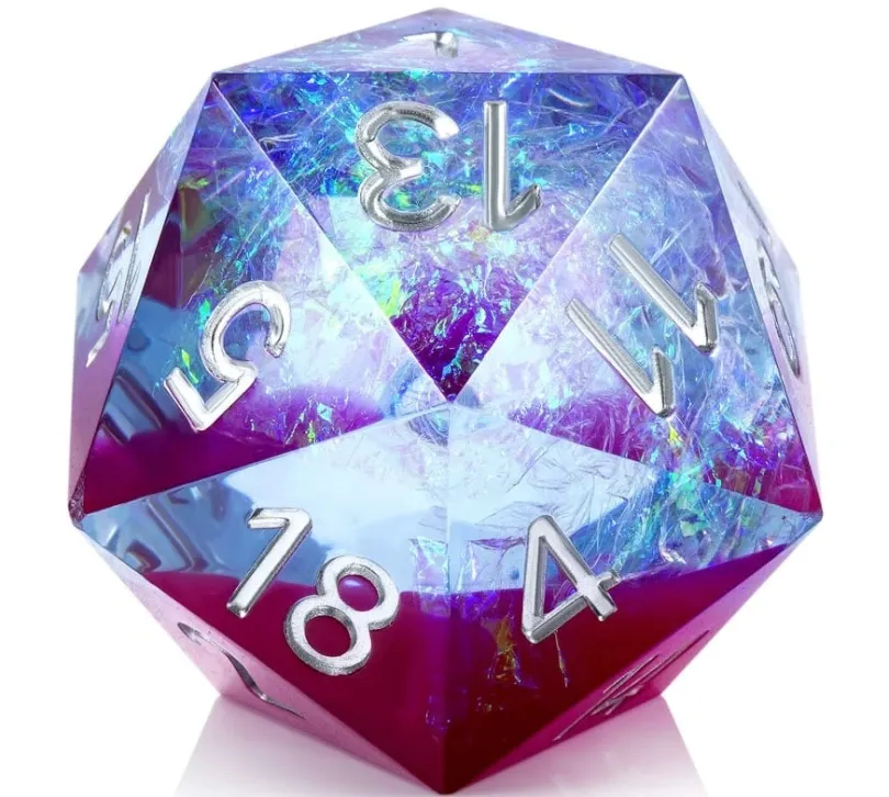 D20 Purple And Blue Spectral (33mm)