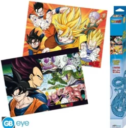 DRAGON BALL - Set 2 Chibi Posters - Saiyans (52x35 cm)