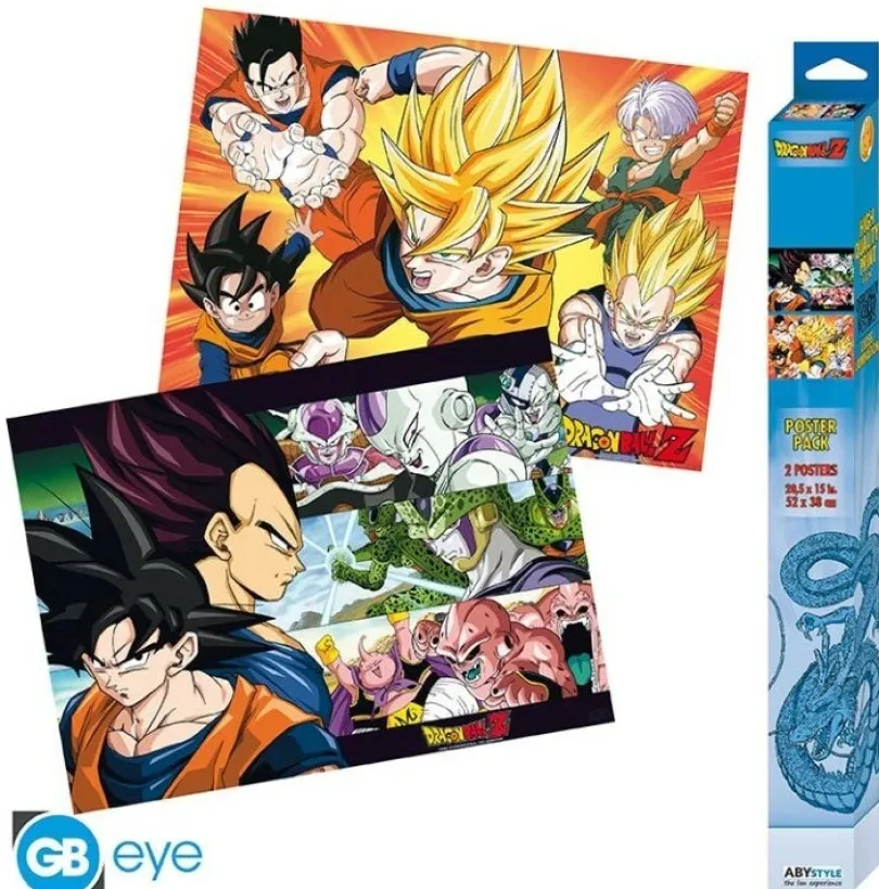 DRAGON BALL - Set 2 Chibi Posters - Saiyans (52x35 cm)