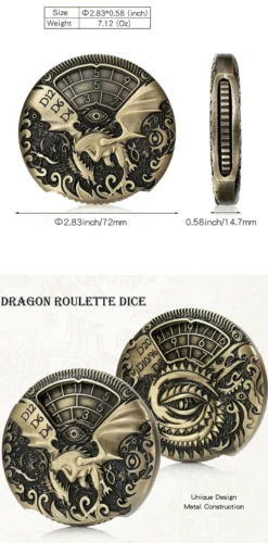 Dragon Roulette Dice Bronze