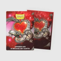 Dragon Shield Brushed Art Japanese size Sleeves - Valentine Dragon 2022