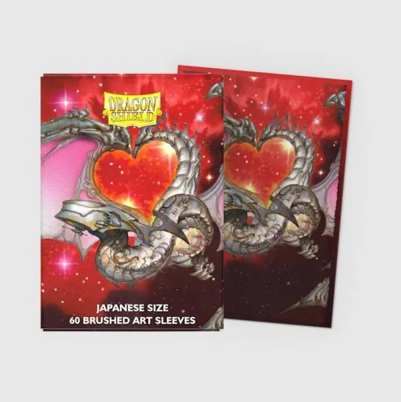 Dragon Shield Brushed Art Japanese size Sleeves - Valentine Dragon 2022