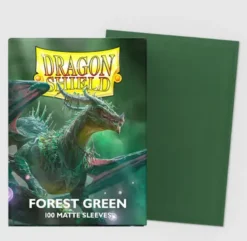 Dragon Shield Forest Green Matte Sleeves Standard Size 100 Dragon Shield