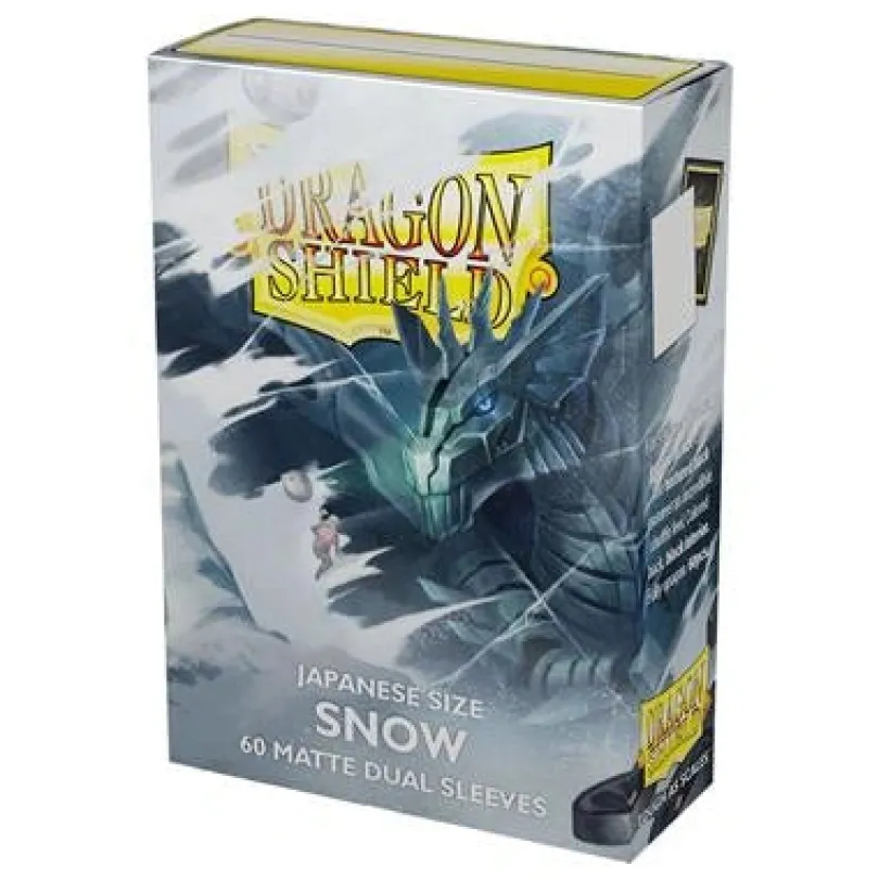 Dragon Shield Japanese Size Dual Matte Sleeves Snow Nirin 60 Sleeves Dragon Shield
