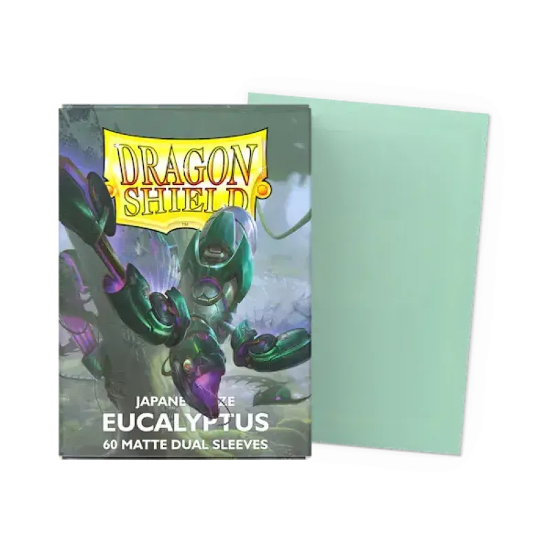 Dragon Shield Japanese Size Dual Matte Sleeves Eucalyptus Dragon Shield