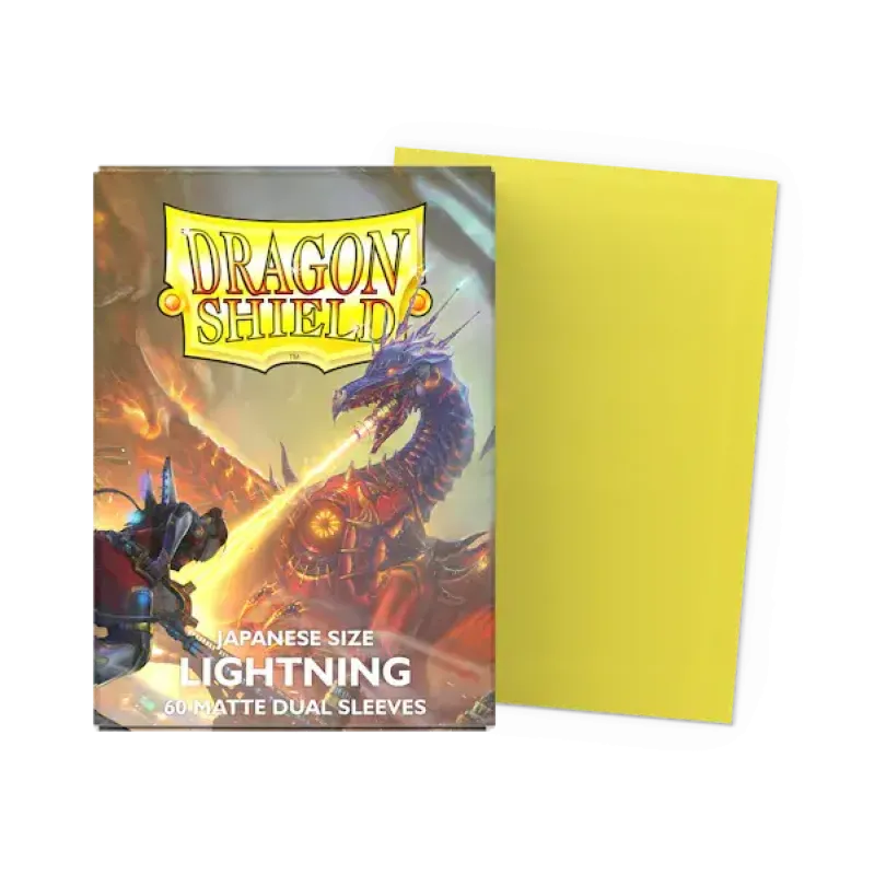 Dragon Shield Japanese size Dual Matte Sleeves - Lightning