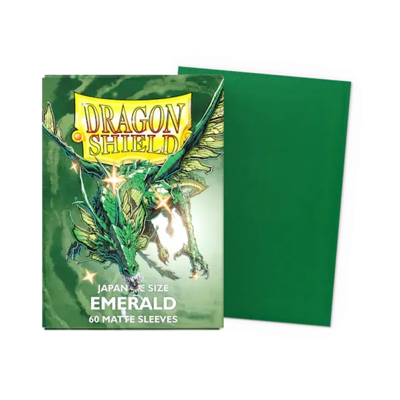Dragon Shield Japanese Size Matte Sleeves - Emerald