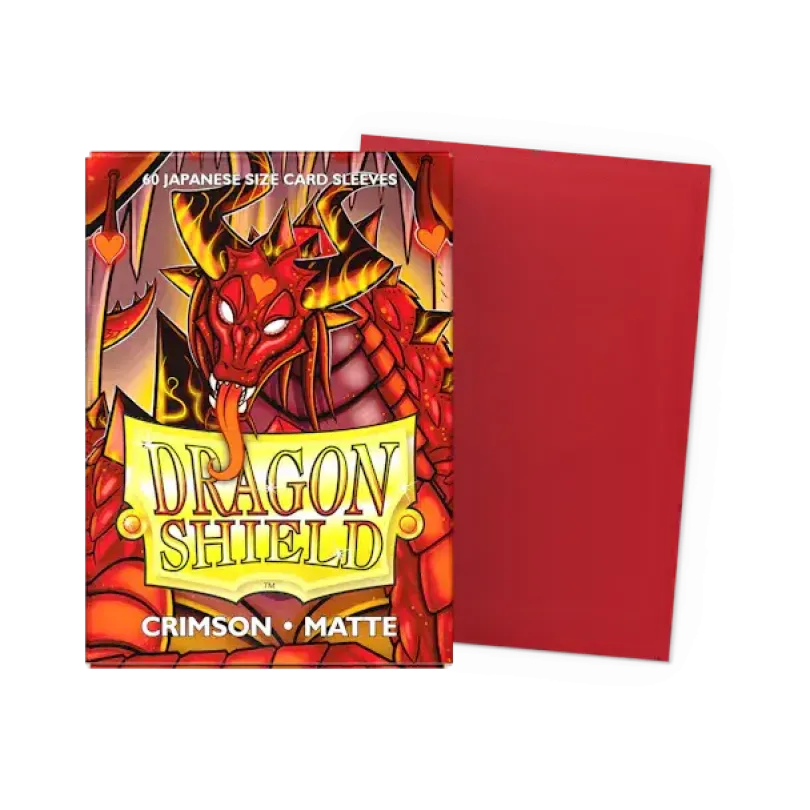 Dragon Shield Japanese size Matte Sleeves - Crimson