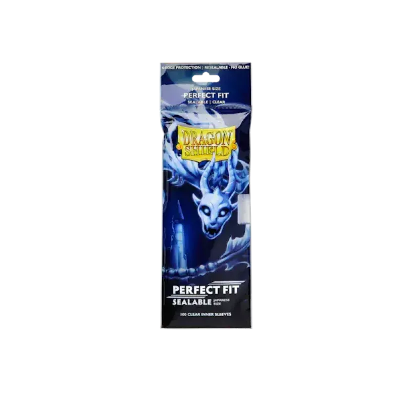Dragon Shield Japanese Size Perfect Fit Sealable Inner Sleeves Clear Dragon Shield