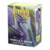 Dragon Shield Sleeves Standard Size Matte Dual Nebula Silver 100 Sleeves Dragon Shield
