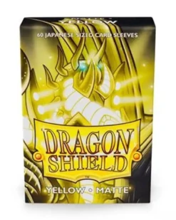 Dragon Shield Small Sleeves - Japanese Matte Yellow (60 Sleeves)