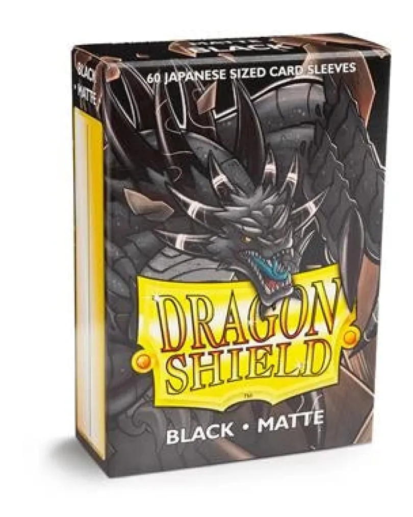 Dragon Shield Small Sleeves - Japanese Matte Black (60 Sleeves)