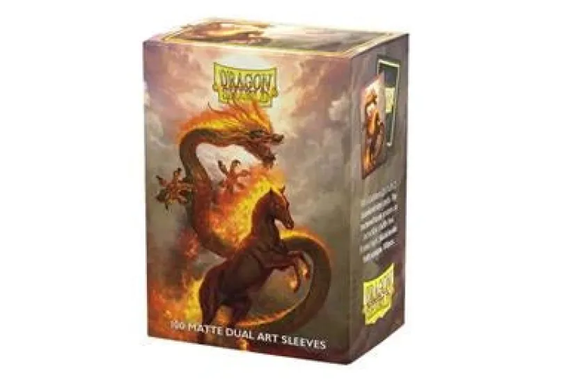 Dragon Shield Standard Dual Art Sleeves Fire Horse 2026 100 (Sleeves)