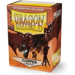 Dragon Shield Standard Matte Sleeves – Copper "Draco Primus" (100 Sleeves)