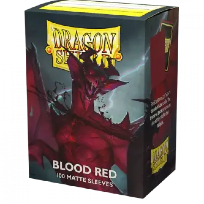 Dragon Shield Standard Matte Sleeves Blood Red Simurag 100 Sleeves Dragon Shield