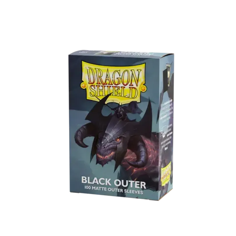 Dragon Shield Standard Matte Black Outer Sleeves Dragon Shield