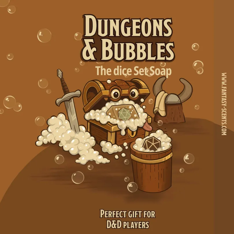 Dungeons And Bubbles Dice Set Soap Fantasy Scents