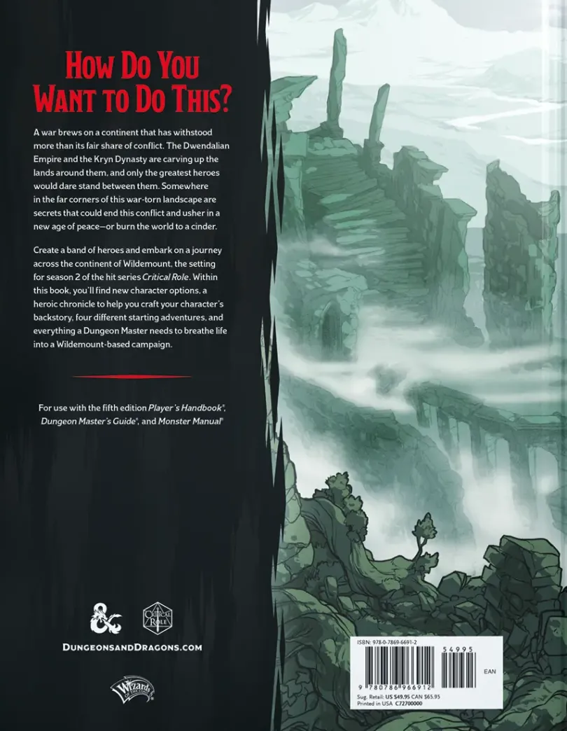 Dungeons & Dragons – Explorer's Guide to Wildemount