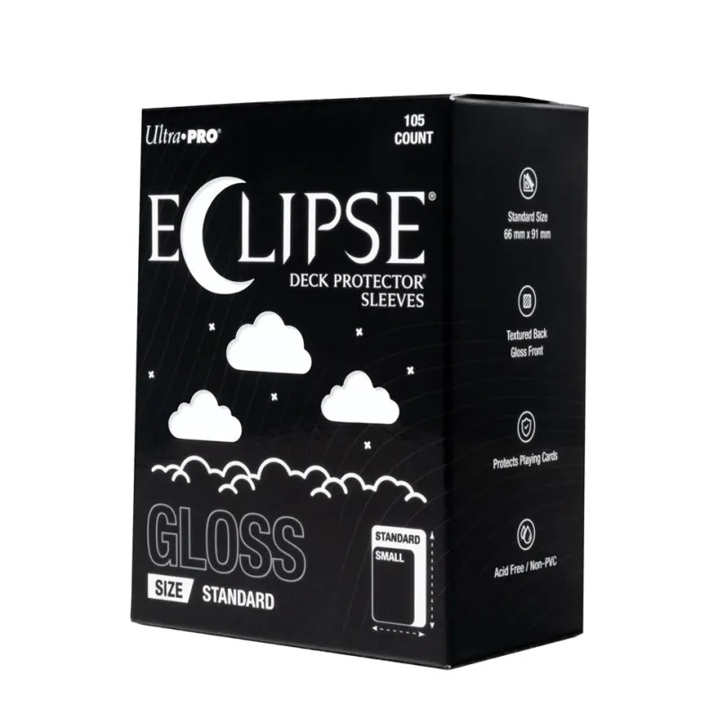 ECLIPSE® Gloss Standard DECK PROTECTOR® Sleeves: Arctic White - 105ct