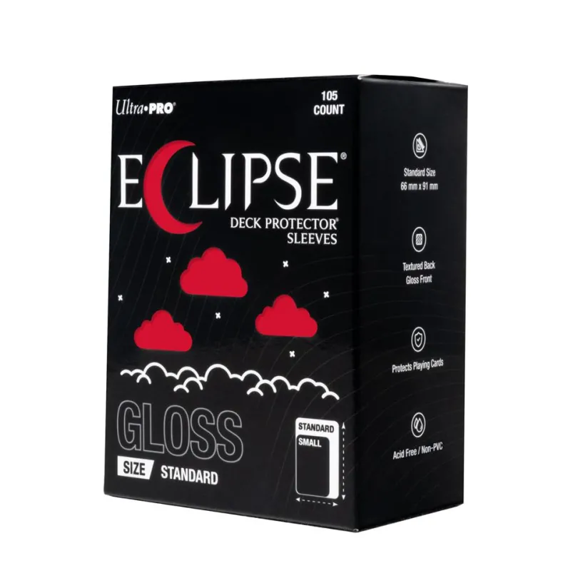 ECLIPSE® Gloss Standard DECK PROTECTOR® Sleeves: Apple Red - 105ct