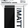 Eclipse Matte Small Sleeves: Jet Black (60 Sleeves)