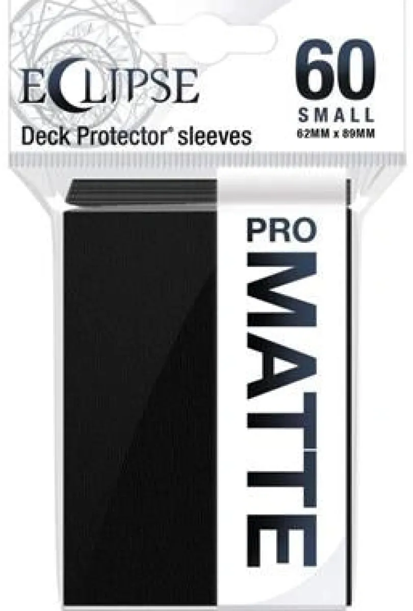 Eclipse Matte Small Sleeves: Jet Black (60 Sleeves)