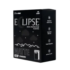 ECLIPSE® Matte Standard DECK PROTECTOR® Sleeves: Jet Black - 105ct