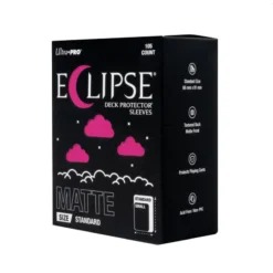 ECLIPSE® Matte Standard DECK PROTECTOR® Sleeves: Hot Pink - 105ct