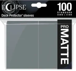 Eclipse Matte Standard Sleeves: Smoke Grey (100 Sleeves)