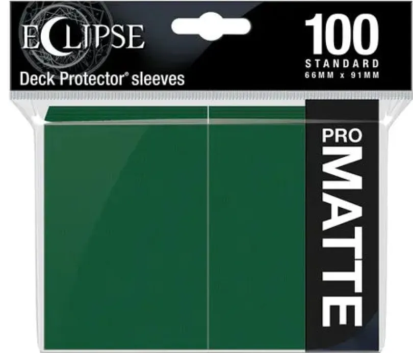 Eclipse Matte Standard Sleeves: Forest Green (100 Sleeves)