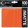 Eclipse Matte Standard Sleeves: Pumpkin Orange (100 Sleeves)